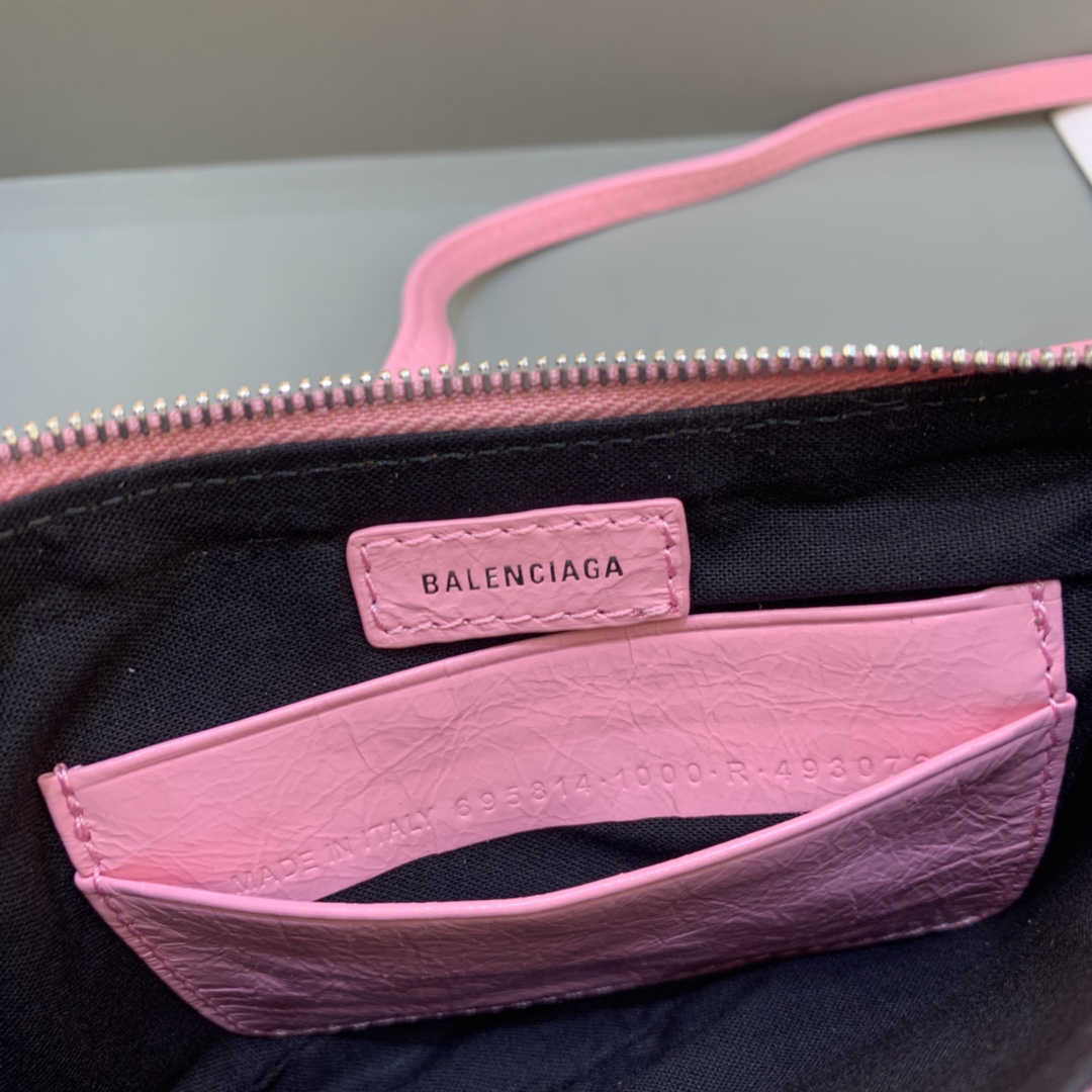 Balenciaga Le Cagole Mini Bag With Chain Shoulder Bag Pink